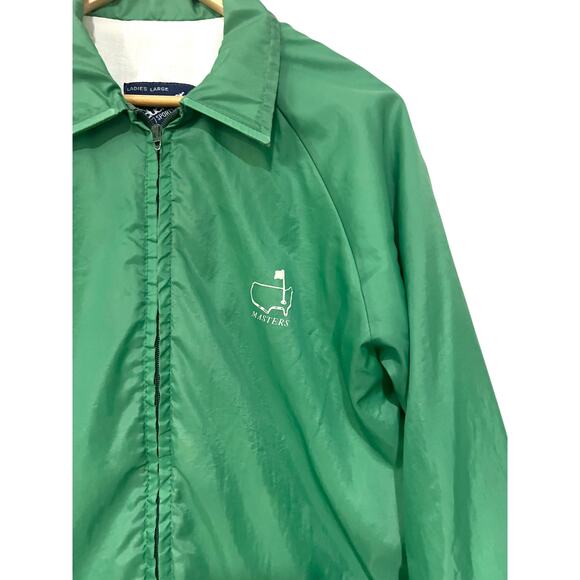Vintage Masters Golf Windbreaker Jacket Womens Sz L Duckster Sportswear Full Zip - Picture 2 of 9